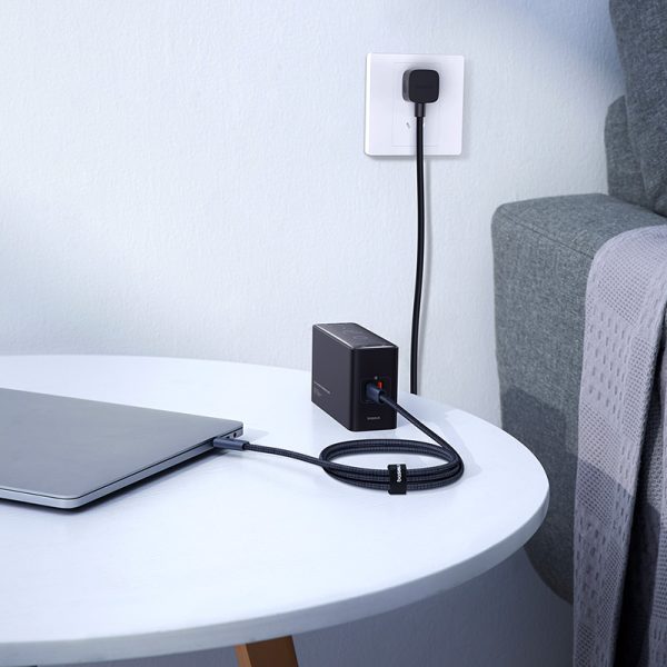 USB-C kabeļa kabelis-USB-C 240W PD 8K 60Hz 40 GB/s 1m melns