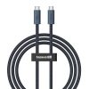 USB-C kabeļa kabelis-USB-C 240W PD 8K 60Hz 40 GB/s 1m melns