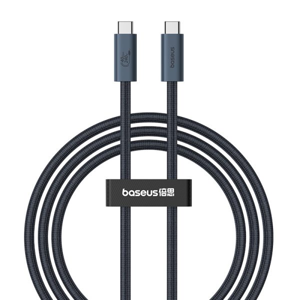 USB-C kabeļa kabelis-USB-C 240W PD 8K 60Hz 40 GB/s 1m melns