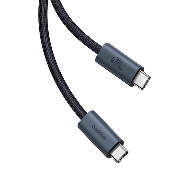 USB-C kabeļa kabelis-USB-C 240W PD 8K 60Hz 40 GB/s 1m melns