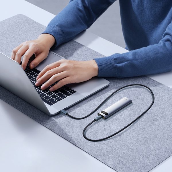 USB-C kabeļa kabelis-USB-C 240W PD 8K 60Hz 40 GB/s 1m melns