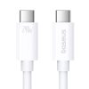USB-C kabeļa kabelis-USB-C 240W PD 8K 60Hz 40 GB/s 1m balts