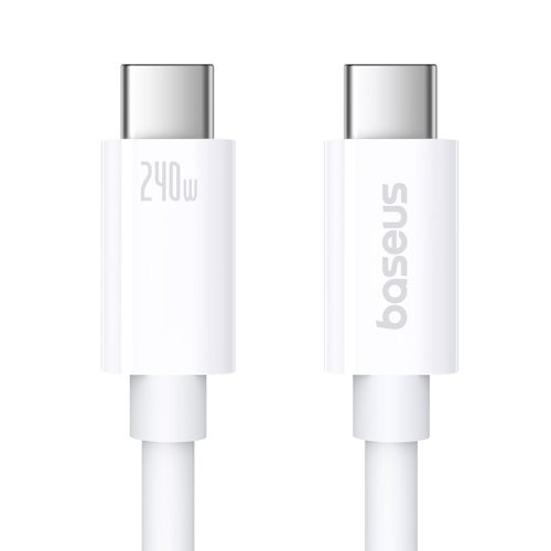 USB-C kabeļa kabelis-USB-C 240W PD 8K 60Hz 40 GB/s 1m balts