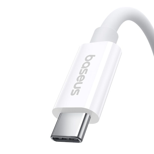 USB-C kabeļa kabelis-USB-C 240W PD 8K 60Hz 40 GB/s 1m balts
