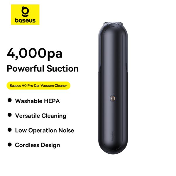 Bezvadu automašīnu putekļsūcējs A0 Pro 4000PA hepa melns