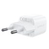 Mini PD 20W Gaan Minia lādētājs + USB-C baltais kabelis