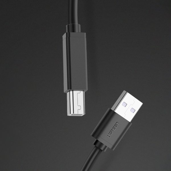 Kabelis kabelis USB-B skenera-USB-A 2,0 15M melnā krāsā printerim