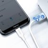 Kabelis PVC USB0 -A - Microusb 480 Mb/s 1m balts