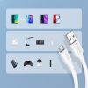 Kabelis PVC USB0 -A - Microusb 480 Mb/s 1,5m balts