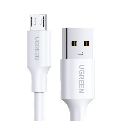 Kabelis PVC kabelis USB0 -A - Microusb 480 Mb/s 2m balts