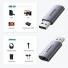 Adaptera audio adapteris USB-A austiņām Minijack 3,5 mm pelēkā krāsā