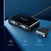 Ekrāna izplatītājs Monitor VGA VGA adapteris - 2x VGA Black