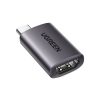 USB-C video attēla adaptera adapteris HDMI 4K pelēkā krāsā