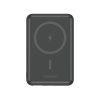 PowerBank 1000mah bezvadu magsafe USB-A USB-C funkcija Melnais stends