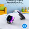 PowerBank 1000mah bezvadu magsafe USB-A USB-C funkcija Melnais stends