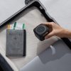 2in1 20w magsafe qi bezvadu lādētājs ar izstrādātu USB-C kabeli melnu