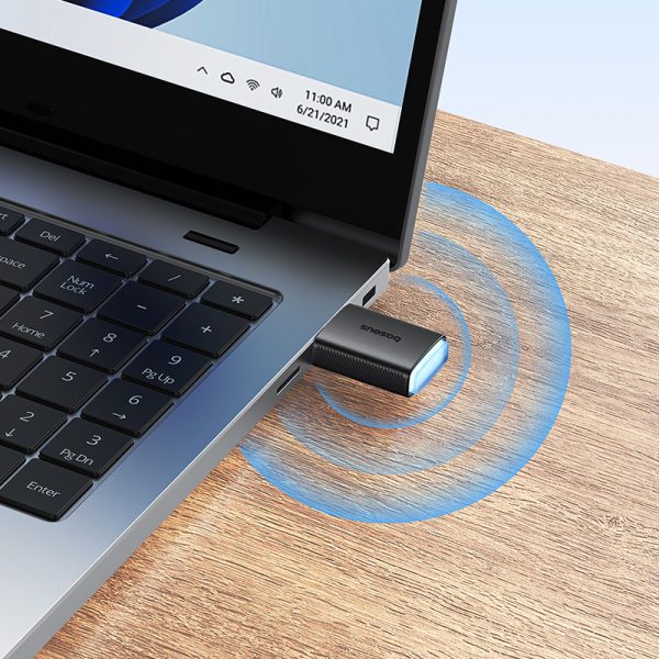 Ārējā USB WiFi tīkla karte 2,4 GHz 5 GHz 650MB/s melns