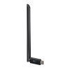 Ārējā USB WiFi tīkla karte 2,4 GHz 5 GHz 650 MB/s ar 6dbi melno antenu