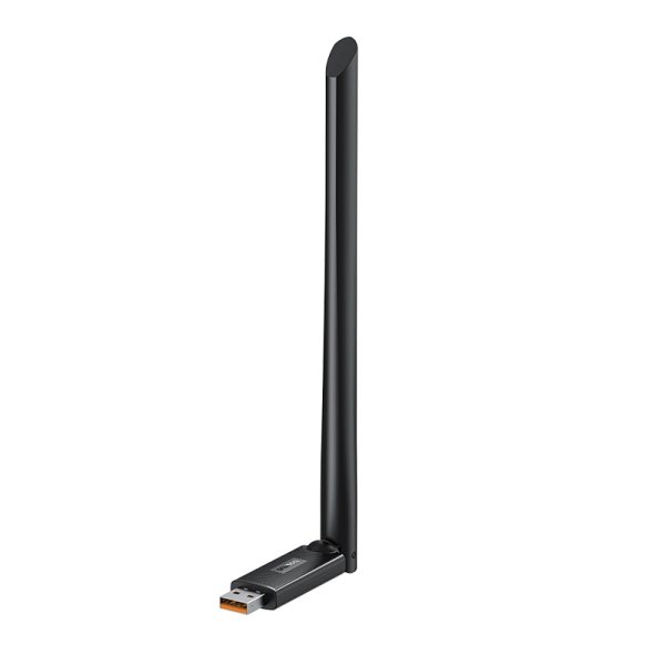 Ārējā USB WiFi tīkla karte 2,4 GHz 5 GHz 650 MB/s ar 6dbi melno antenu