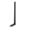 Ārējā USB WiFi tīkla karte 2,4 GHz 300 MB/s ar 6dbi melno antenu