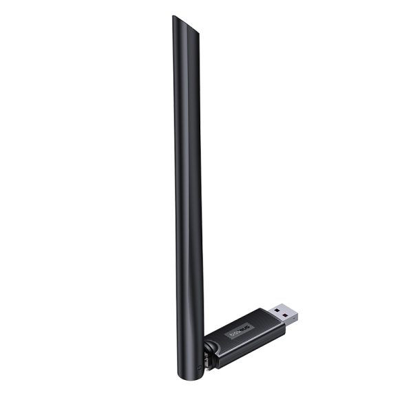 Ārējā USB WiFi tīkla karte 2,4 GHz 300 MB/s ar 6dbi melno antenu