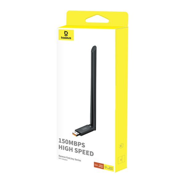 Ārējā USB WiFi tīkla karte 2,4 GHz 150MB/s ar 6dbi melno antenu