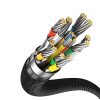 USB -C kabeļa kabelis - HDMI 8K 60Hz elastīgs elastīgs 1,5 m melns