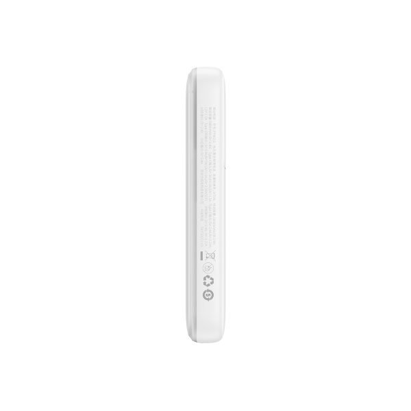 PowerBank ar 10 000 mAh 22,5W komētas sērijas displejs + USB-A Cable-USB-C 0,3 m balts