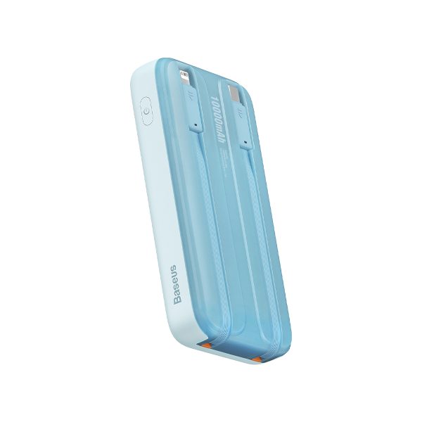 PowerBank ar 1000MAH 22.5W komētas sērijas displejs + USB-A Cable-USB-C 0,3M Blue