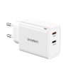 GAN 2X USB-C PD 65W PD lādētājs
