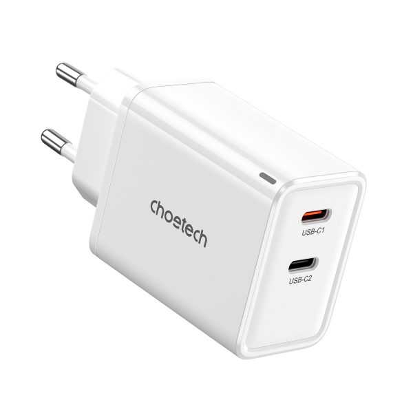 GAN 2X USB-C PD 65W PD lādētājs