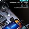 USB-C USB-C CE automašīnas lādētājs PD 63W Black