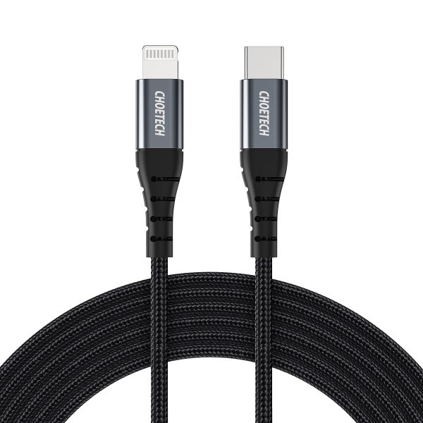 Kabelis Kabelis iPhone USB -C - zibens MFI 480MB/s 3A 3M melns
