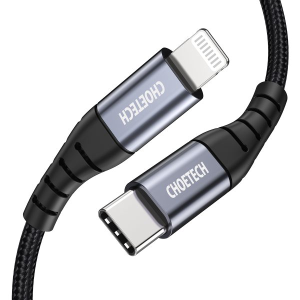 Kabelis Kabelis iPhone USB -C - zibens MFI 480MB/s 3A 3M melns