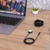 5W indukcijas lādētājs Apple Watch + USB-C melnais kabelis