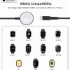 5W indukcijas lādētājs Apple Watch + USB-C melnais kabelis