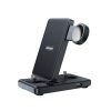 4in1 uzlādes stacija iPhone AirPods Apple Watch USB-A Folding Black Folding