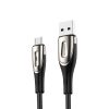 Kabelis USB -A kabelis - MicroUSB 3A uzlādes indikators 1