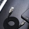 Kabelis USB -A kabelis - MicroUSB 3A uzlādes indikators 1,2m melns