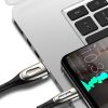 Kabelis USB -A kabelis - MicroUSB 3A uzlādes indikators 2m melns