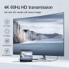 USB -C leņķa kabeļa kabelis - HDMI 4K 60Hz 2M pelēks