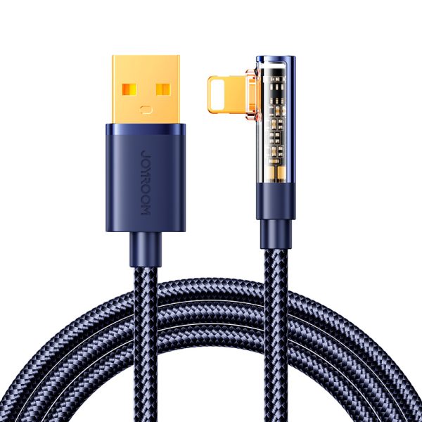 Kabeļa leņķa kabelis iPhone USB -A - zibens 2