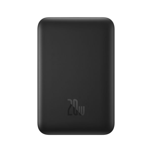 Mini PowerBank 1000mah ar indukcijas uzlādi MagSafe 15W PD QC 20W Black