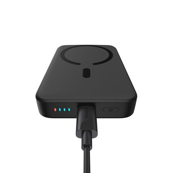 Mini PowerBank 1000mah ar indukcijas uzlādi MagSafe 15W PD QC 20W Black