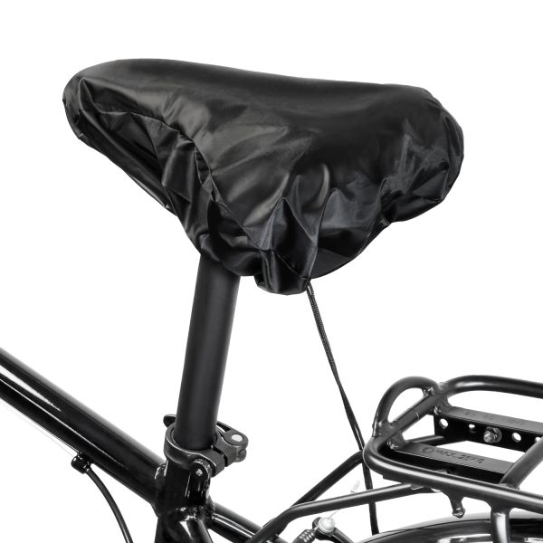 Ūdensnecaurlaidīgs velosipēdu seglu vāks - melns