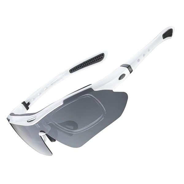 Fothromic velosipēdu brilles ar UV filtru 400 baltu