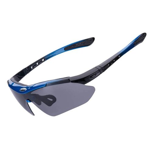 Velosipēdu brilles ar polarizāciju un UV filtru 400 zilā krāsā