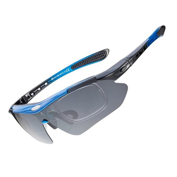 Velosipēdu brilles ar polarizāciju un UV filtru 400 zilā krāsā