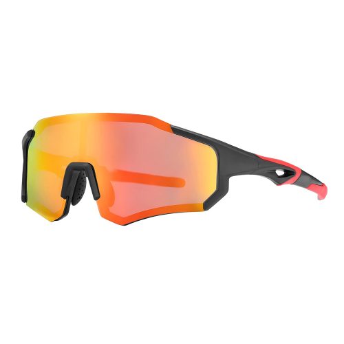 Velosipēdu brilles ar polarizāciju un UV filtru 400 sarkanā krāsā