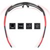 Velosipēdu brilles ar polarizāciju un UV filtru 400 sarkanā krāsā